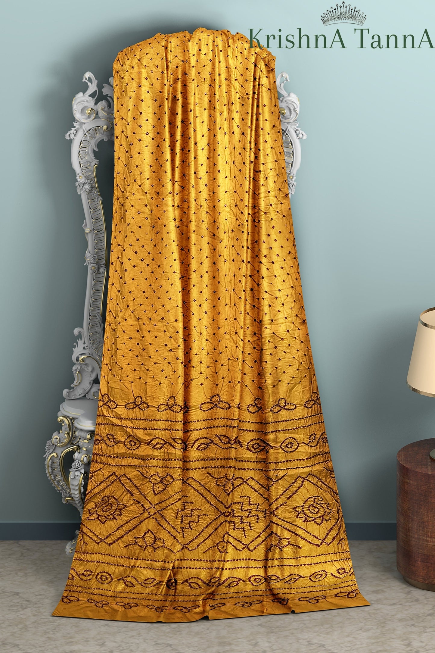 Krishna Tanna Cotton Silk Bandhani - Tye & Die Saree