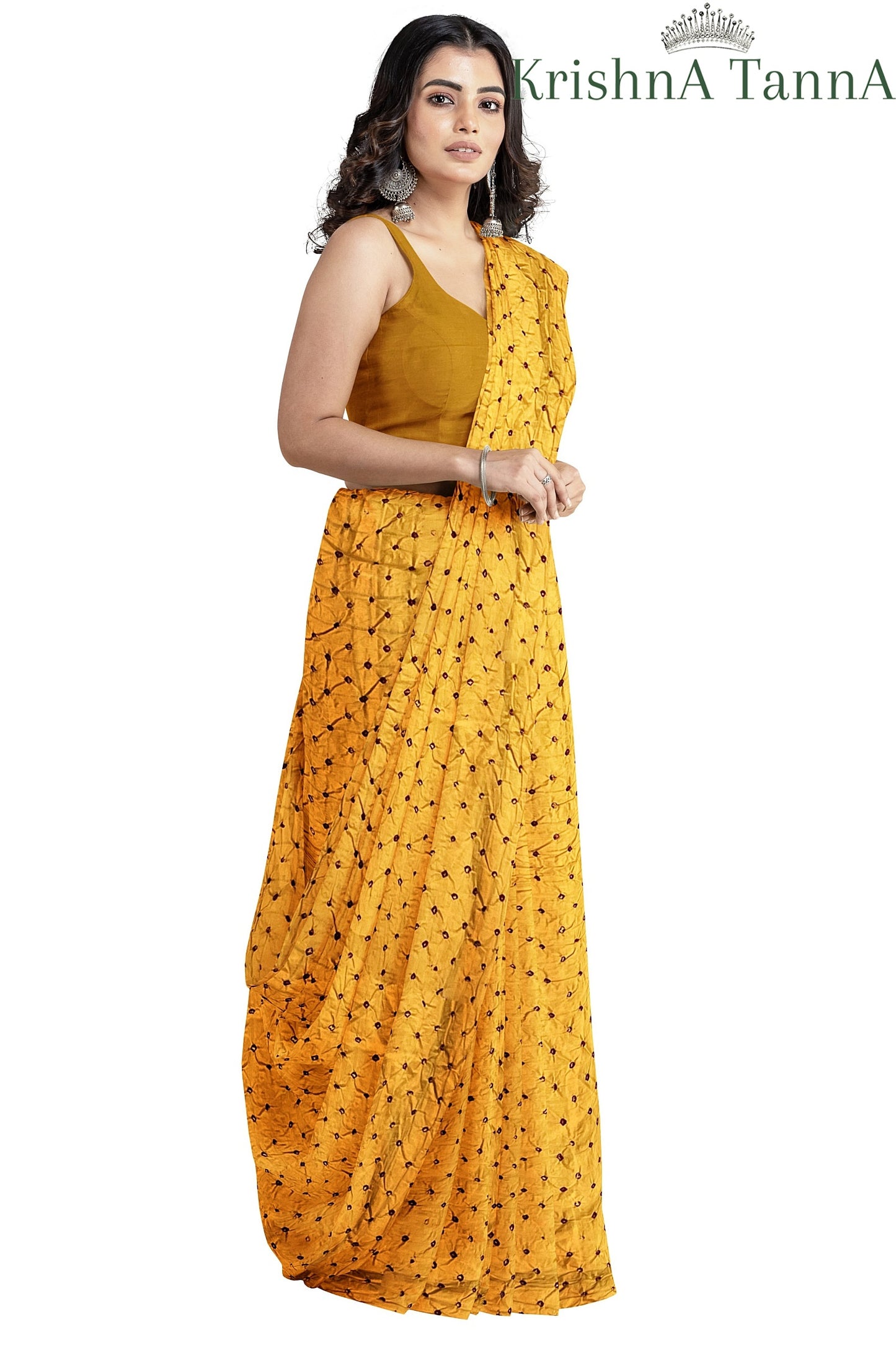Krishna Tanna Cotton Silk Bandhani - Tye & Die Saree