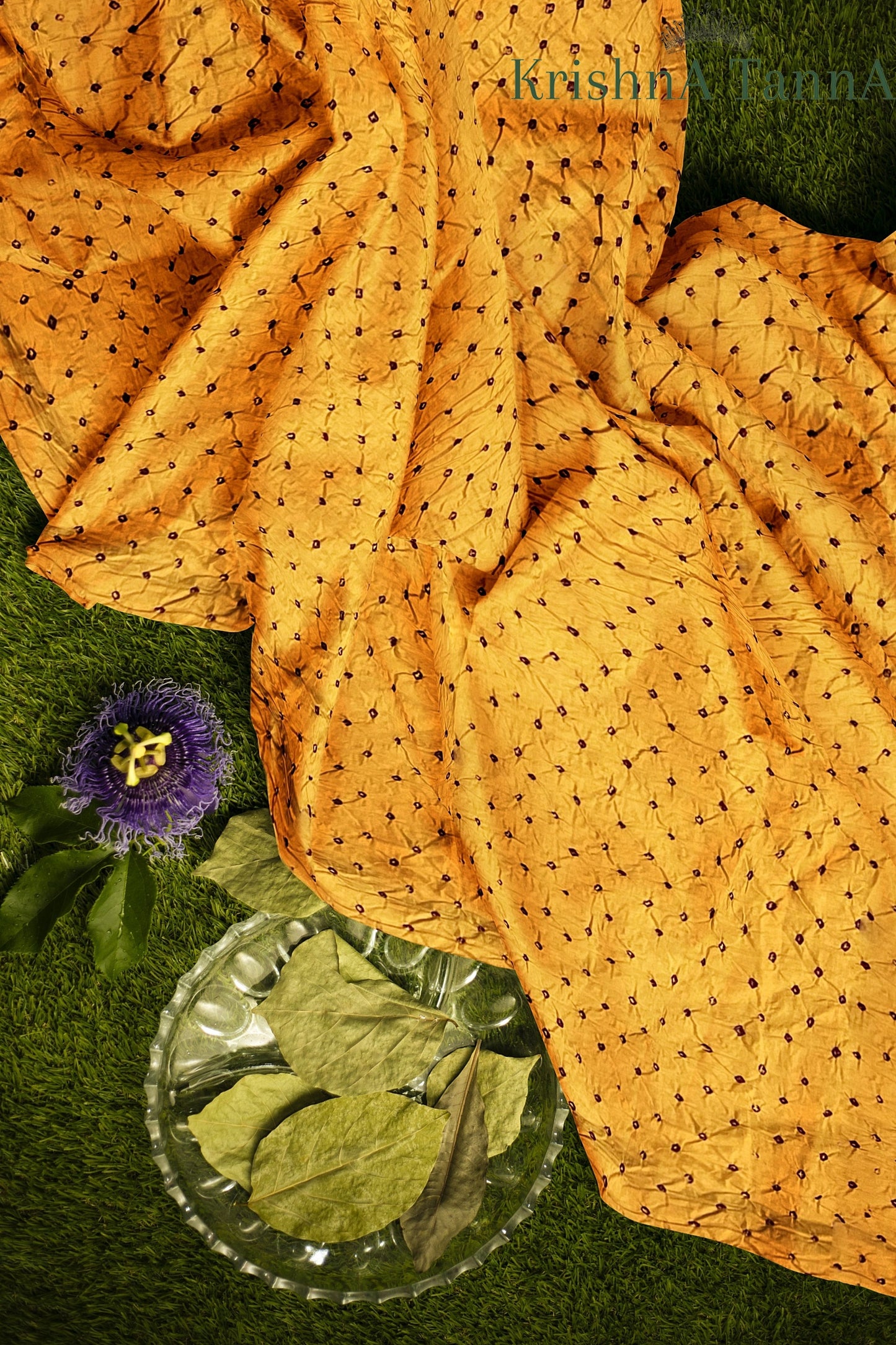 Krishna Tanna Cotton Silk Bandhani - Tye & Die Saree
