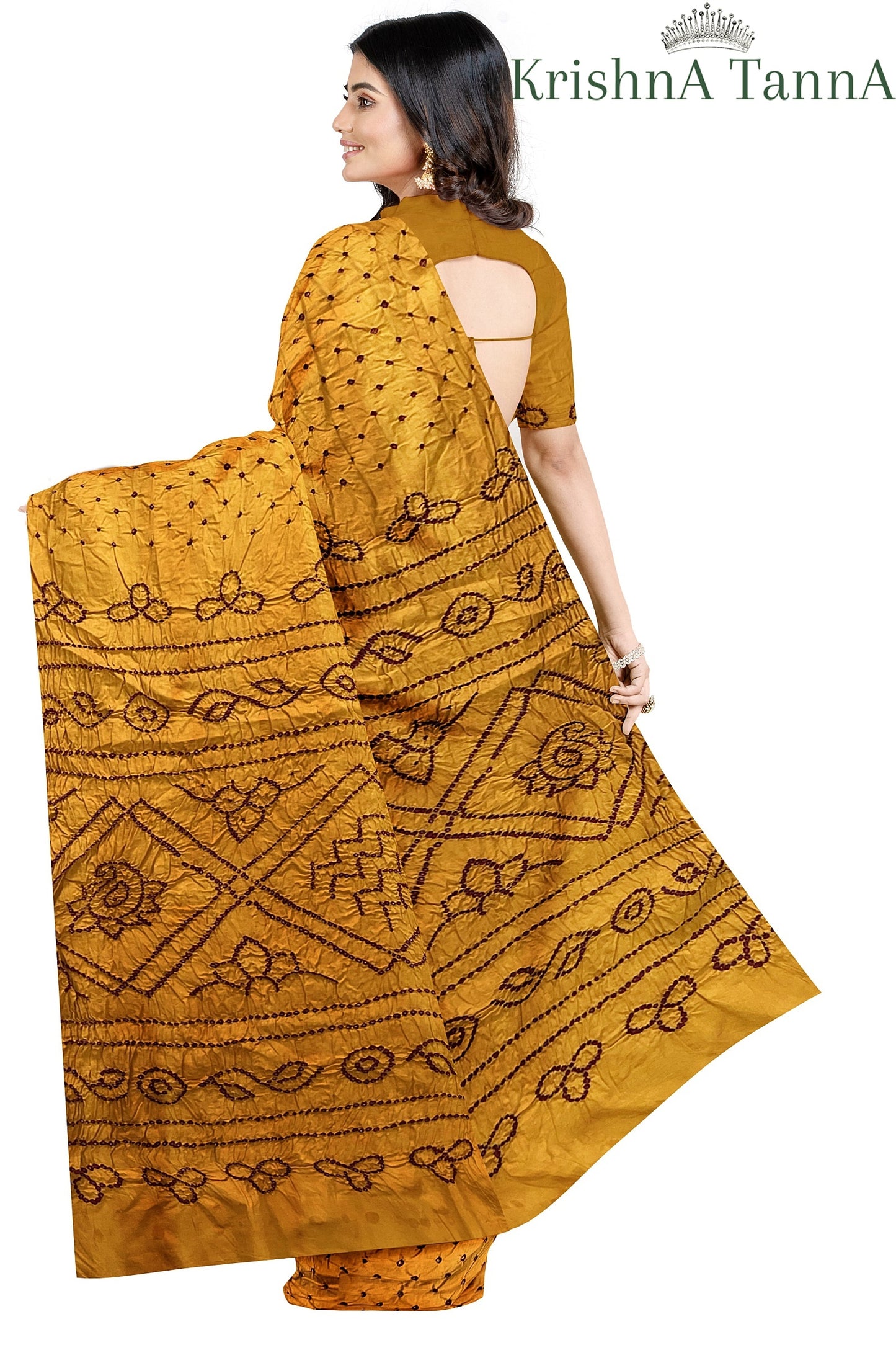 Krishna Tanna Cotton Silk Bandhani - Tye & Die Saree