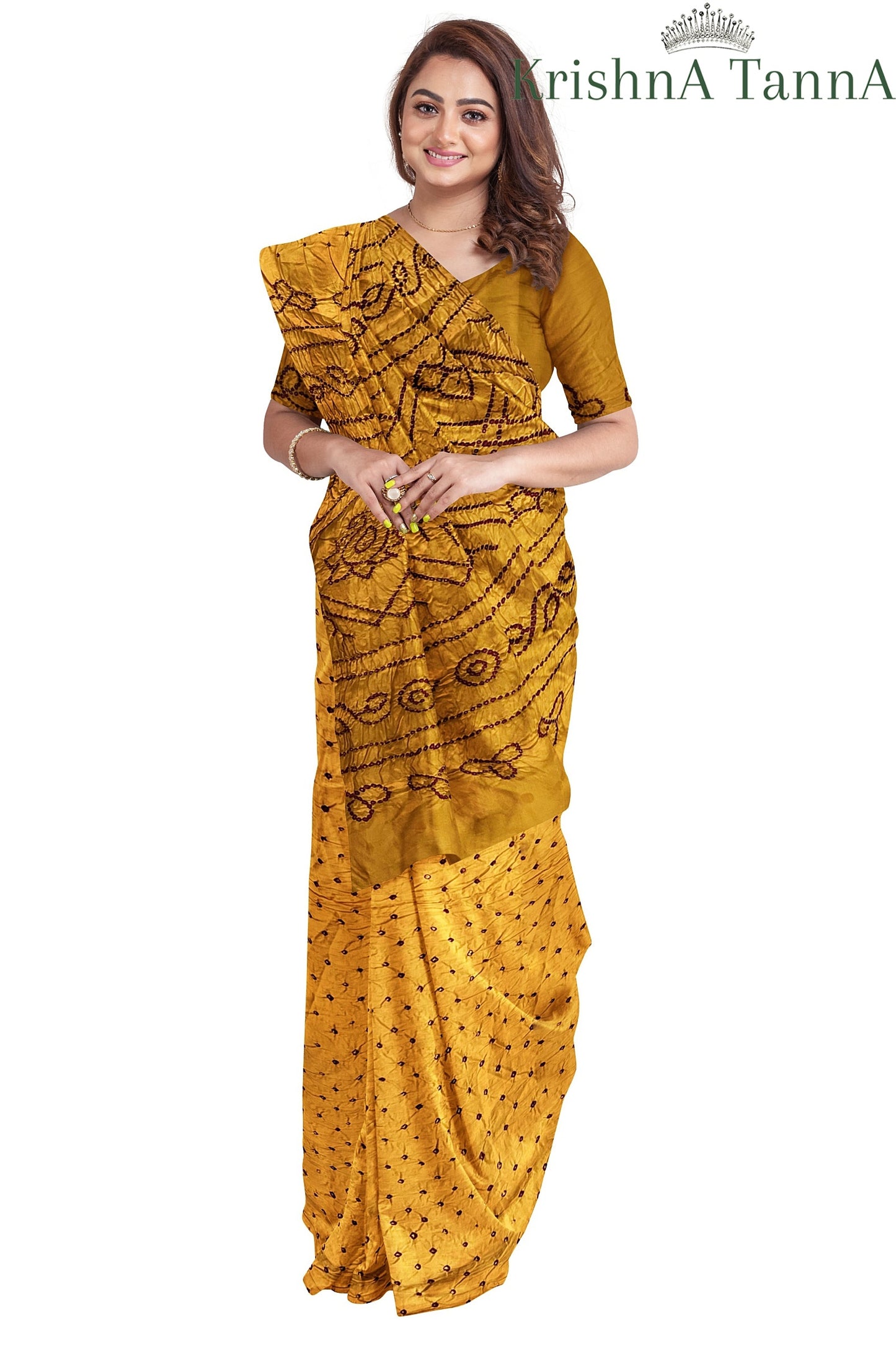 Krishna Tanna Cotton Silk Bandhani - Tye & Die Saree