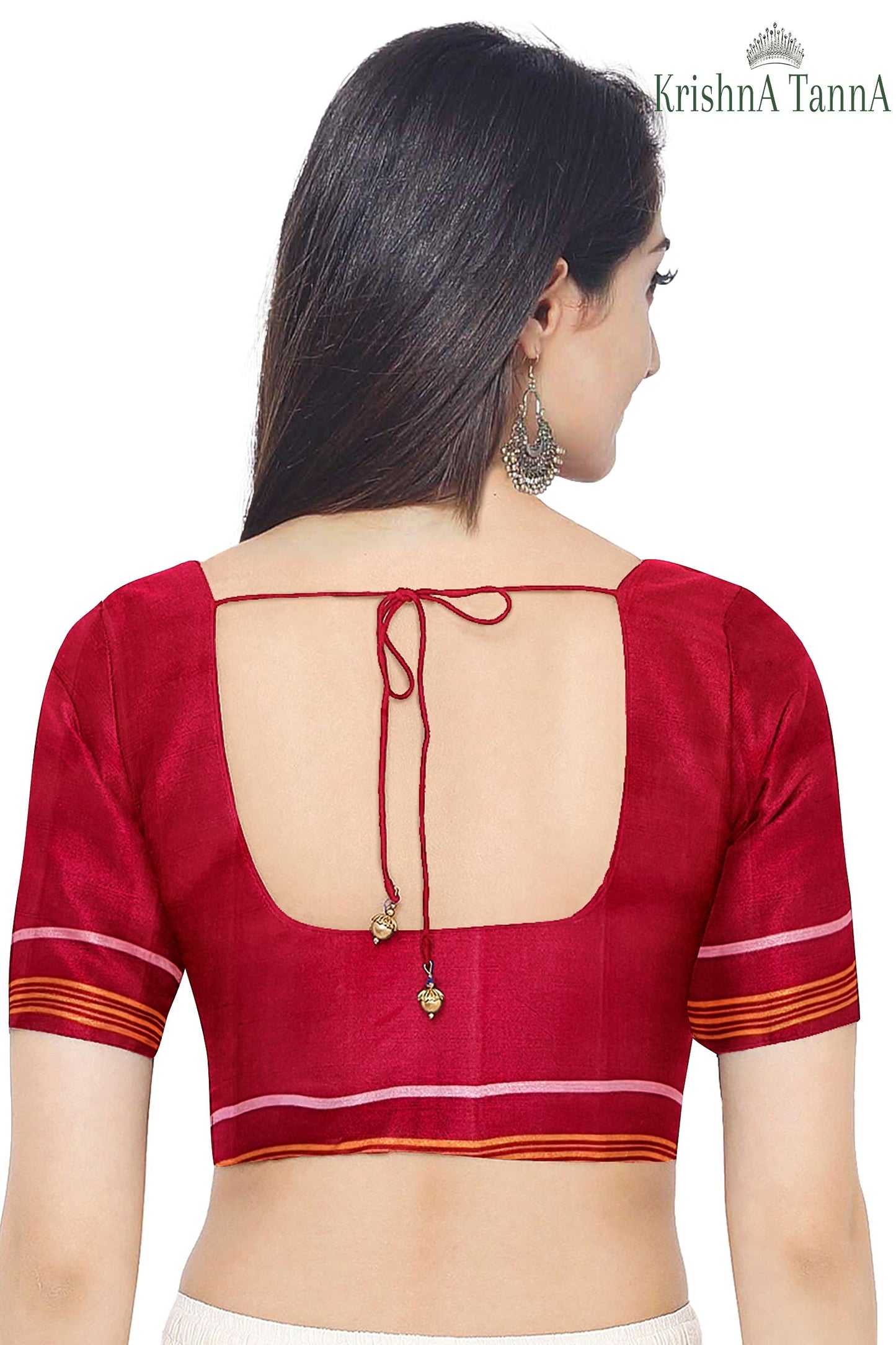 Krishna Tanna Hand Weaved Patan Patola Pure Silk Semi Ikat Manek Chowk Saree