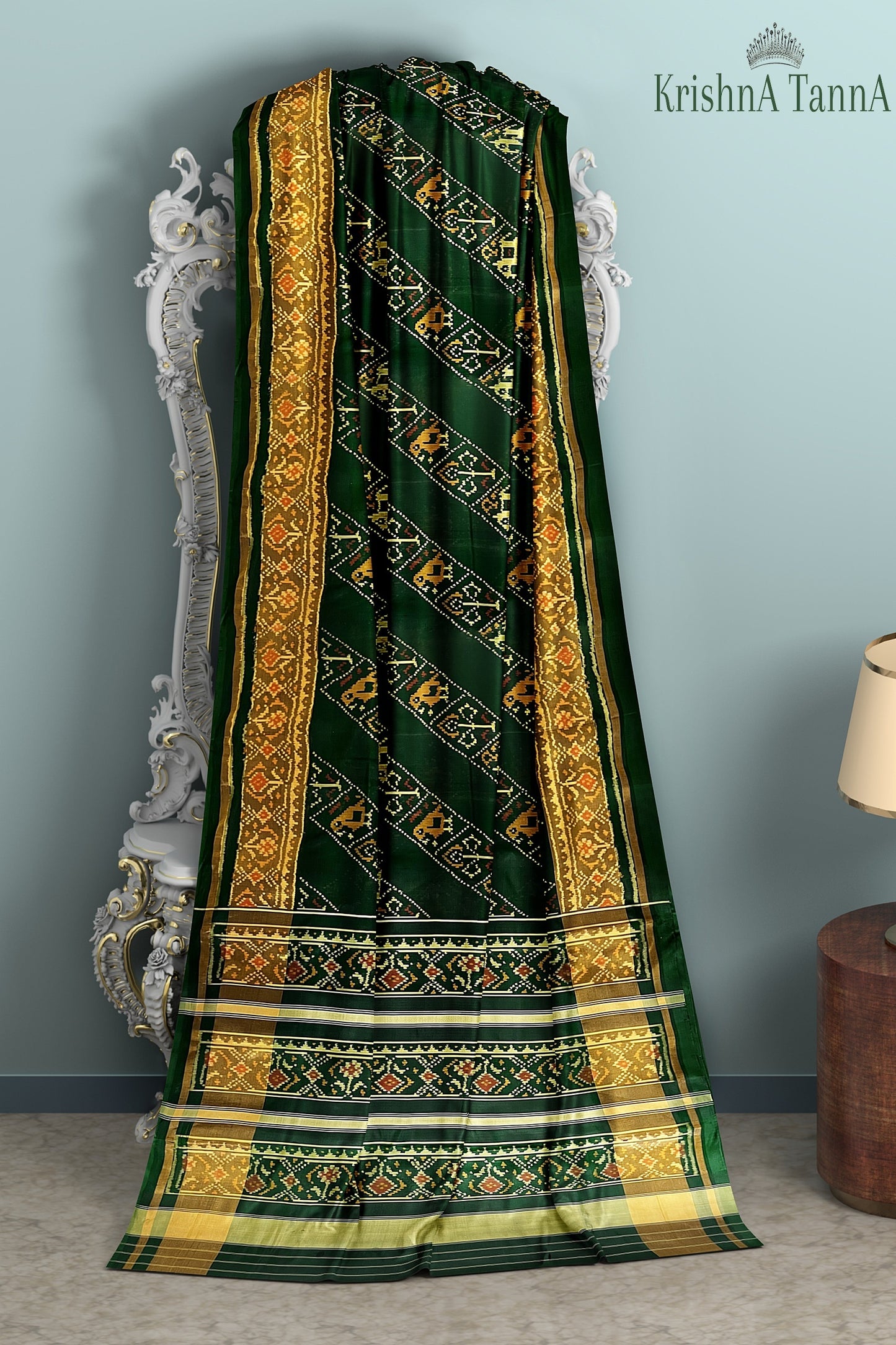 Krishna Tanna Hand Weaved Rajkot Patola Pure Silk Ler Saree