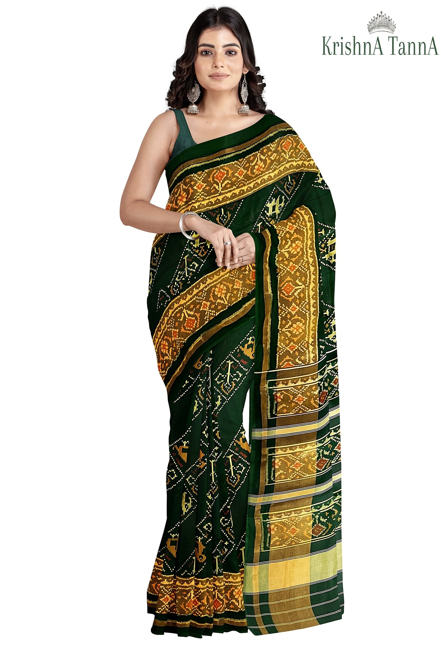 Krishna Tanna Hand Weaved Rajkot Patola Pure Silk Ler Saree