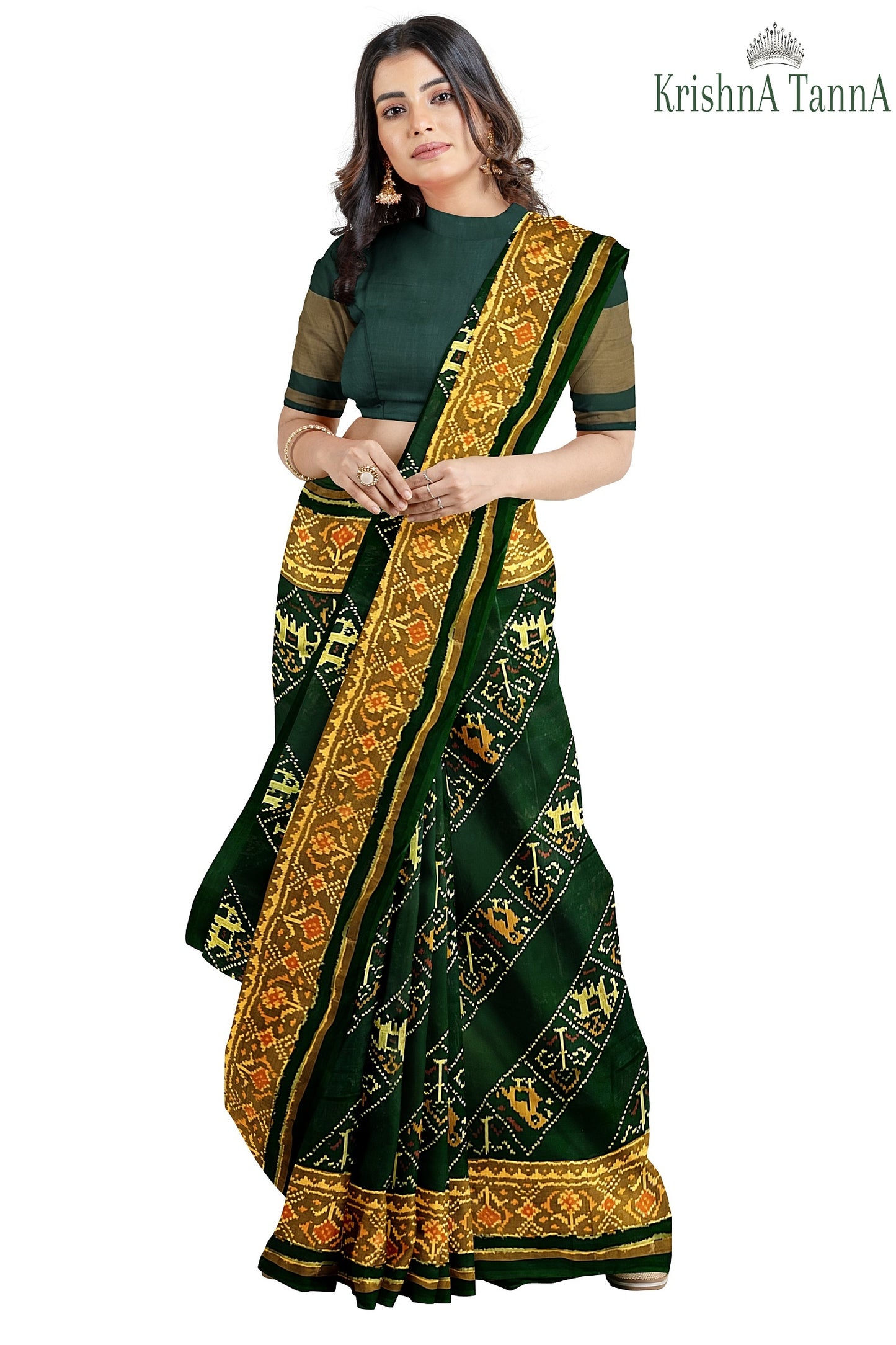 Krishna Tanna Hand Weaved Rajkot Patola Pure Silk Ler Saree