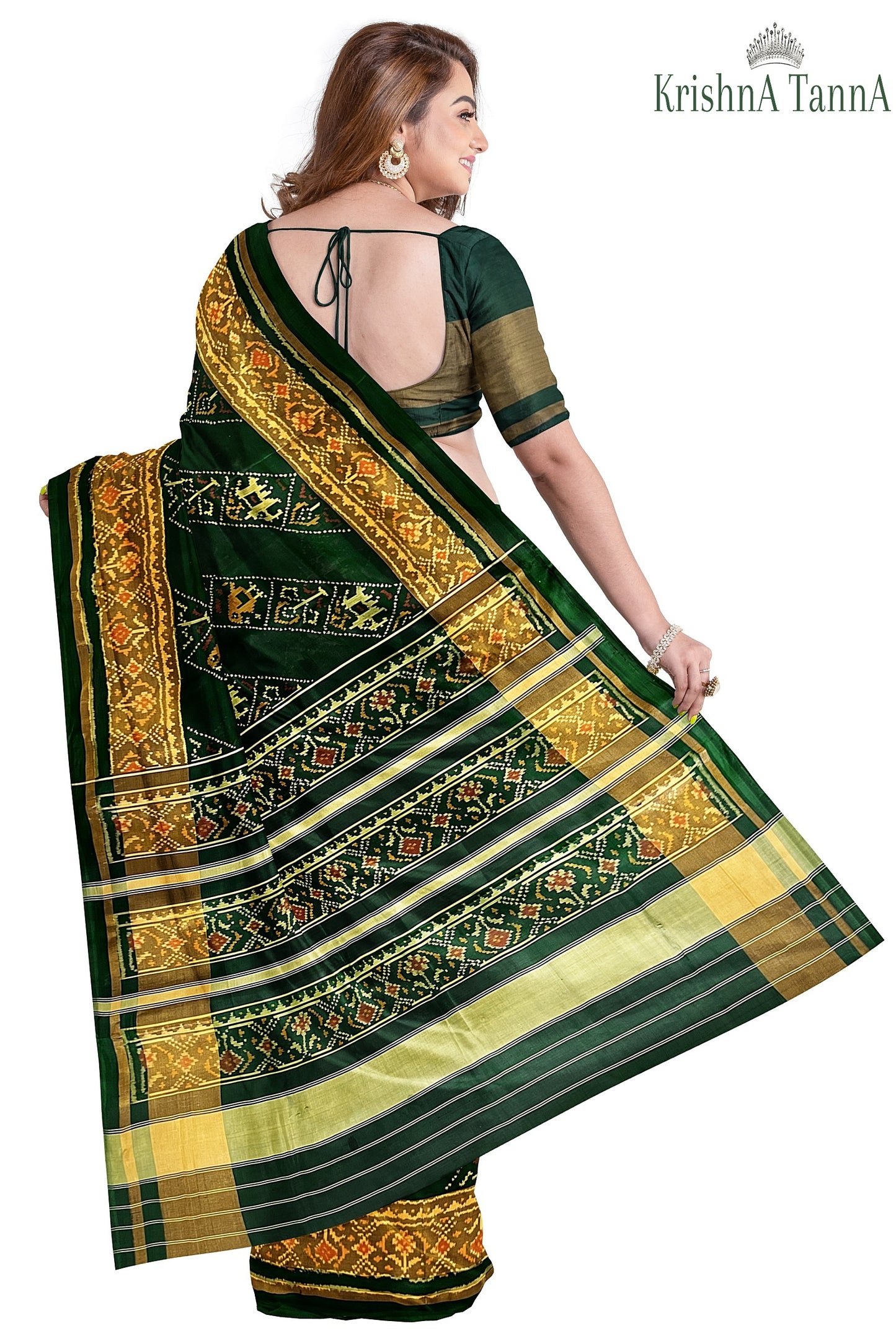 Krishna Tanna Hand Weaved Rajkot Patola Pure Silk Ler Saree