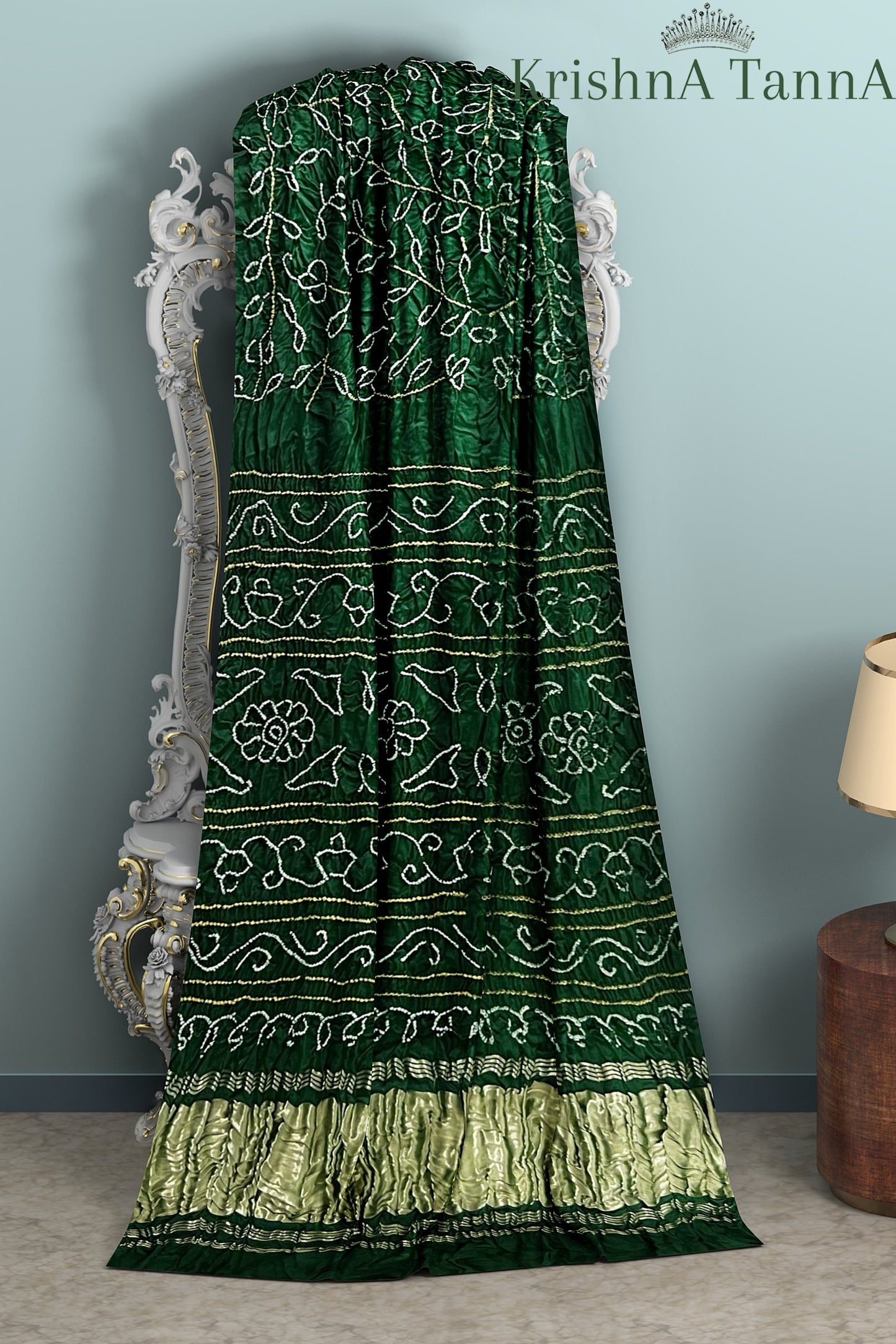 Krishna Tanna Gajji Silk Ambadi Bandhani - Tye & Die Saree