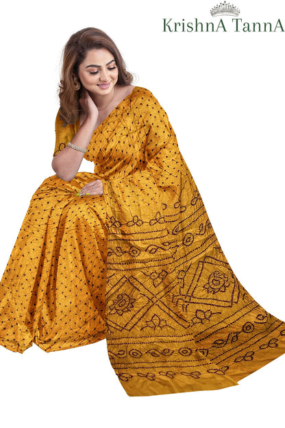 Krishna Tanna Cotton Silk Bandhani - Tye & Die Saree