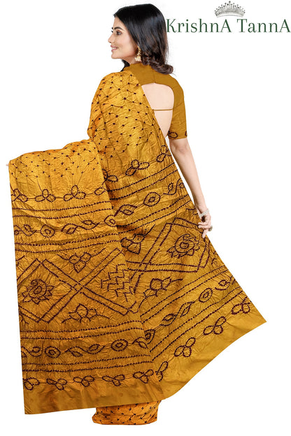 Krishna Tanna Cotton Silk Bandhani - Tye & Die Saree