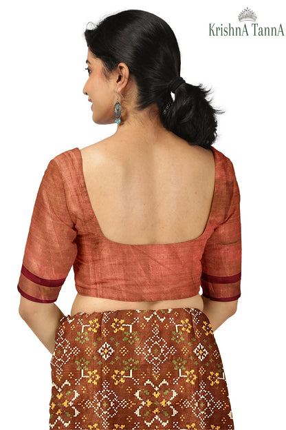 Krishna Tanna Hand Woven Rajkot Patola Pure Silk Single Tissue Saree