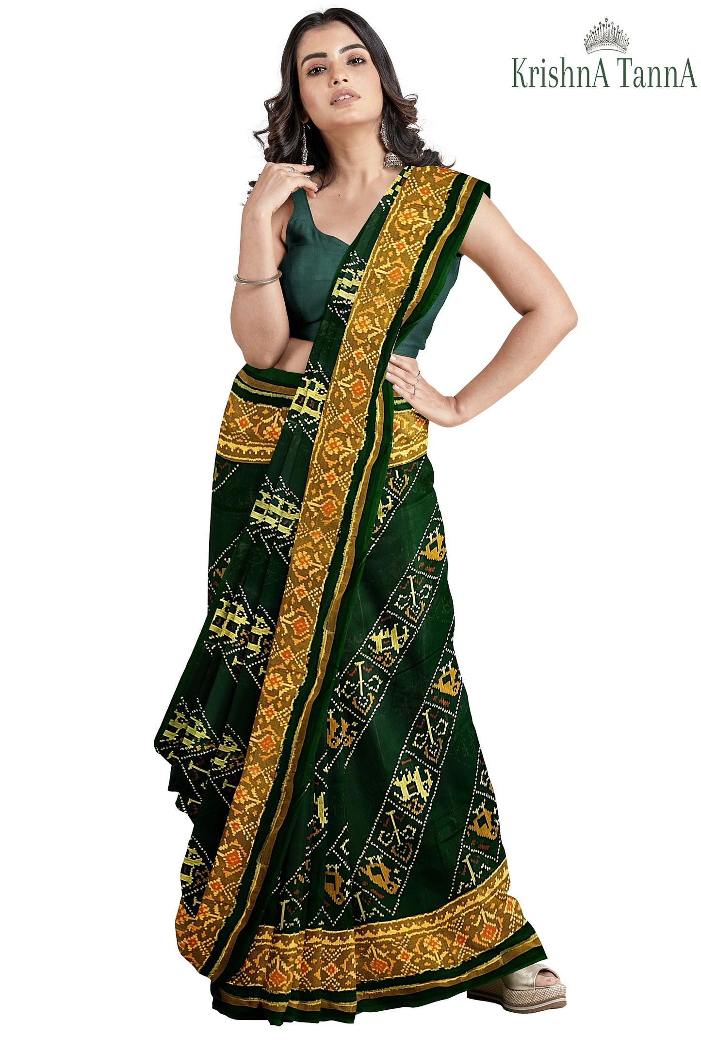 Krishna Tanna Hand Weaved Rajkot Patola Pure Silk Ler Saree