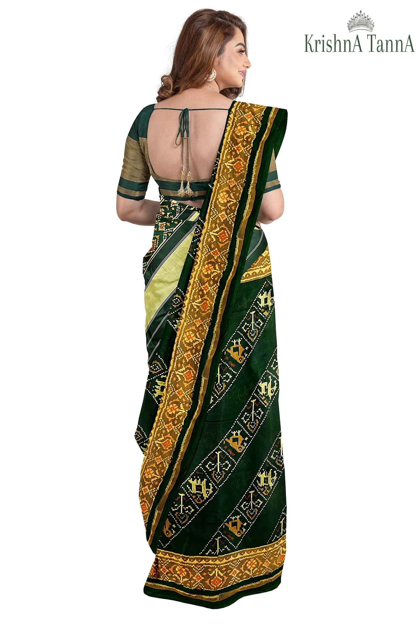 Krishna Tanna Hand Weaved Rajkot Patola Pure Silk Ler Saree