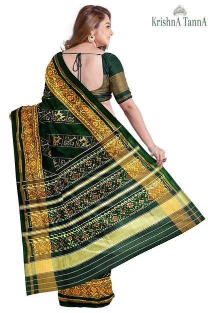 Krishna Tanna Hand Weaved Rajkot Patola Pure Silk Ler Saree
