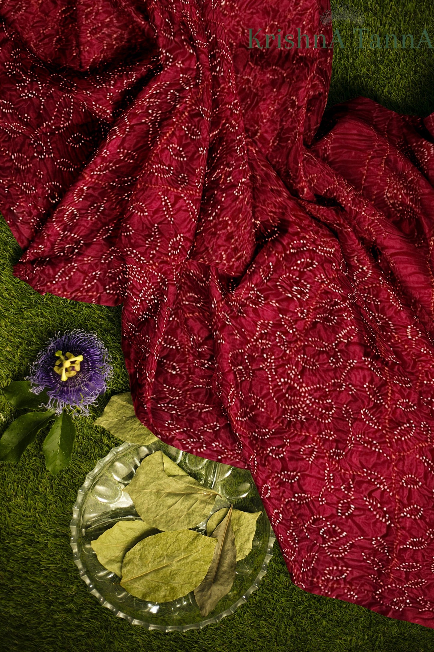Krishna Tanna Gajji Silk Ambadi Bandhani - Tye & Die Saree